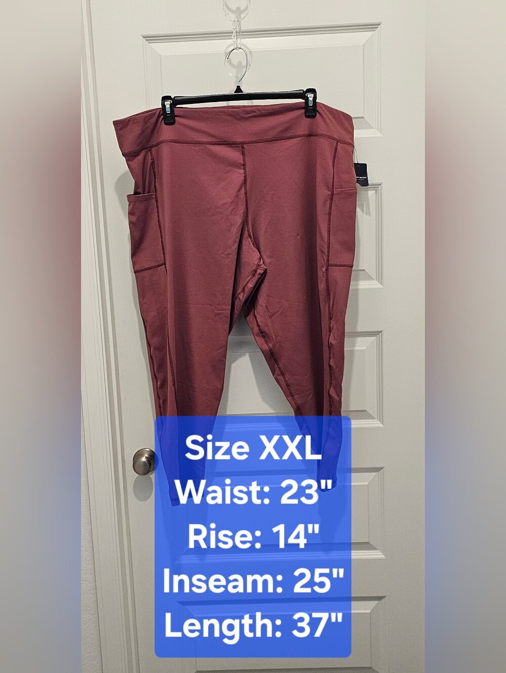 Lucky Brand Dynamic High Rise Pocket Leggings Mauve XXL NWT